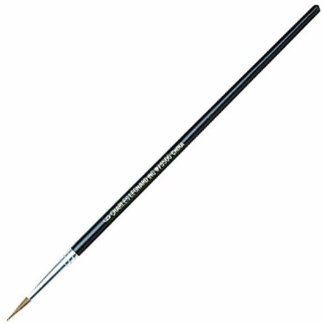 CLI Round Camel Hair Paint Brushes - 1 Brush(es) - No. 6 Wood Black Handle - Aluminum Ferrule