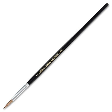 CLI Round Camel Hair Paint Brushes - 1 Brush(es) - No. 7 Wood Black Handle - Aluminum Ferrule