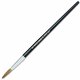 CLI Round Camel Hair Paint Brushes - 1 Brush(es) - No. 12 Hardwood Black Handle - Aluminum Ferrule