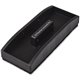 CLI Magnetic Whiteboard Eraser - 2" Width x 5" Length - Used as Mark Remover - Built-in Marker Storage, Magnetic - Black - 1Each