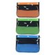 CLI Triple-pocket Pencil Pouches - 10.3" Height x 7.3" Width - Ring Binder - Green, Orange, Blue - Nylon - 24