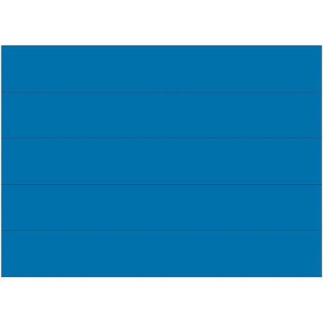 MasterVision 6" Magnetic Dry Erase Strips - 0.88" Length x 6" Width - For Board, Color Coding - 25 / Pack - Blue