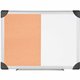 Lorell Combo Dry-Erase/Cork Board - 18" Height x 24" Width - Natural Cork Surface - Self-healing - Aluminum Frame - 1 Each
