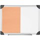 Lorell Combo Dry-Erase/Cork Board - 24" Height x 36" Width - Natural Cork Surface - Self-healing - Aluminum Frame - 1 Each