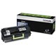 Lexmark 521HL Toner Cartridge - Laser - High Yield - 25000 Labels Black - Black - 1 Each