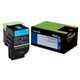 Lexmark Unison 701C Toner Cartridge - Laser - Standard Yield - 1000 Pages - Cyan - 1 Each