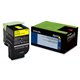 Lexmark 701Y Toner Cartridge - Laser - Standard Yield - 1000 Pages - Yellow - 1 Each