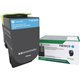 Lexmark Original Laser Toner Cartridge - Cyan - 1 Each - 2300 Pages