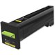 Lexmark Unison Original Toner Cartridge - Laser - Standard Yield - 8000 Pages - Yellow - 1 Each