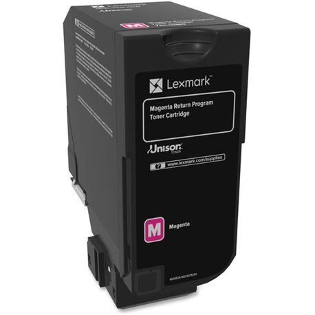 Lexmark Unison Original Toner Cartridge - Laser - Standard Yield - 3000 Pages - Magenta - 1 Each