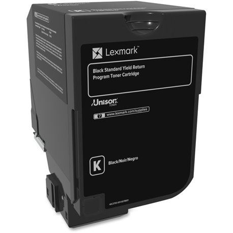 Lexmark Unison Original Toner Cartridge - Laser - Standard Yield - 7000 Pages - Black - 1 Each