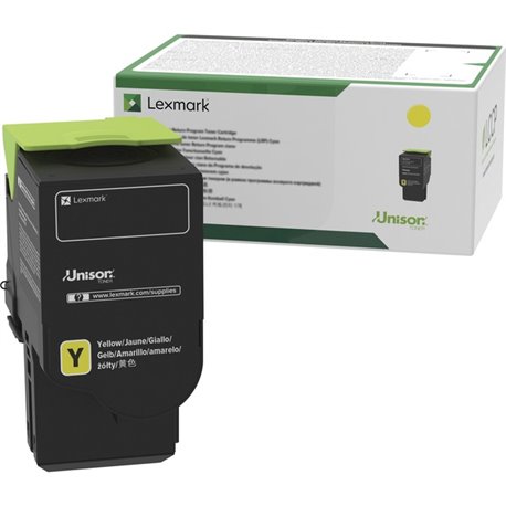 Lexmark Original Standard Yield Laser Toner Cartridge - Yellow - 1 Each - 1000 Pages