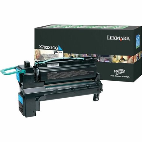 Lexmark X792 Original Toner Cartridge - Laser - 20000 Pages - Cyan - 1 Each