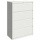 Lorell Fortress Series Lateral File - 36" x 18.6" x 52.5" - 4 x Drawer(s) for File - Letter, Legal, A4 - Hanging Rail, Magnetic 