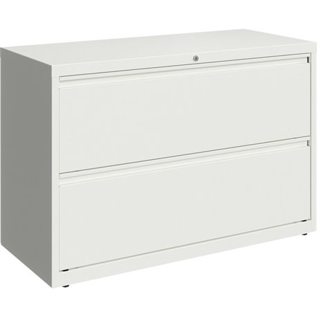 Lorell Fortress Series Lateral File - 42" x 18.6" x 28" - 2 x Drawer(s) for File - Letter, Legal, A4 - Hanging Rail, Magnetic La