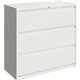 Lorell Fortress Series Lateral File - 42" x 18.6" x 40.3" - 3 x Drawer(s) for File - Letter, Legal, A4 - Lateral - Hanging Rail,