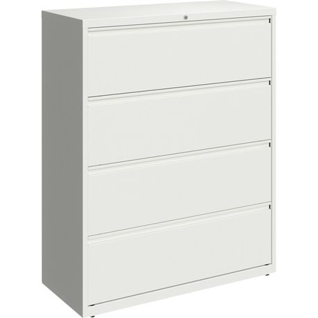 Lorell Fortress Series Lateral File - 42" x 18.6" x 52.5" - 4 x Drawer(s) for File - Letter, Legal, A4 - Lateral - Hanging Rail,