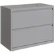 Lorell Fortress Series Lateral File - 36" x 18.6" x 28" - 2 x Drawer(s) for File - Letter, Legal, A4 - Hanging Rail, Magnetic La