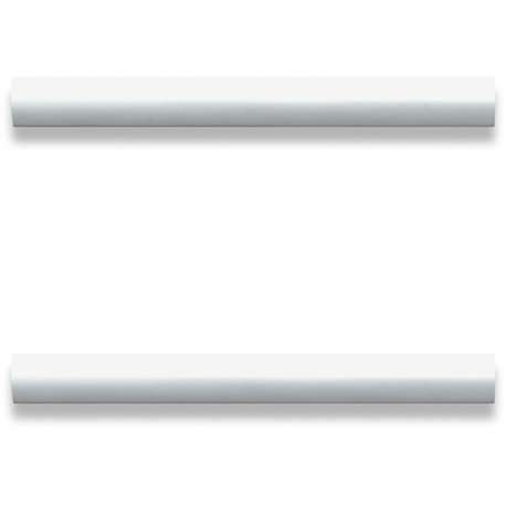 Lorell Chateau Series Laminate Drawer Modern Pulls - Modern - 5.9" Width x 0.6" Depth x 1.1" Height - Aluminum Alloy - Silver