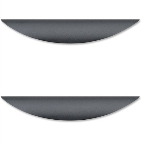 Lorell Chateau Series Laminate Drawer Traditional Pulls - Traditional - 6.4" Width x 1.1" Depth x 0.6" Height - Aluminum Alloy -