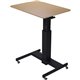 Lorell 28" Sit-to-Stand School Desk - For - Table TopBlack Oak Square Top - Height Adjustable - 24" to 40" Adjustment - 40" Heig