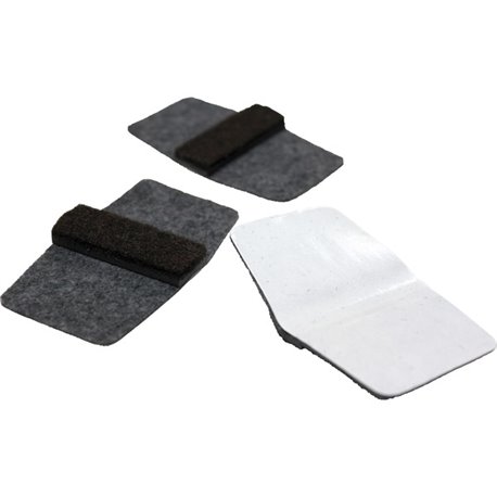 Lorell Wraparound Floor Savers - Gray - 100/Bag