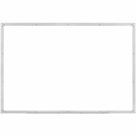 Lorell Dry-erase Board - 72" (6 ft) Width x 48" (4 ft) Height - White Styrene Surface - Silver Aluminum Frame - Rectangle - 1 Ea