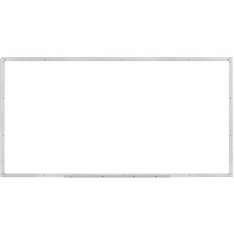 Lorell Dry-erase Board - 96" (8 ft) Width x 48" (4 ft) Height - White Styrene Surface - Silver Aluminum Frame - Rectangle - 1 Ea