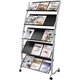 Alba Wire A4 Display 7 Compartments - 400 x Sheet - 7 Compartment(s) - 1.57" - 44.1" Height x 9.8" Width x 5.1" Depth - Chrome -