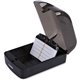 Lorell Desktop Business Card File - 350 Card Capacity - Black, Clear