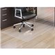 Lorell Oversized Chairmat - Hard Floor - 60" Width x 60" Depth - Square - Polycarbonate - Clear - 1Each