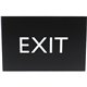 Lorell Exit Sign - 1 Each - 4.5" Width x 6.8" Height - Rectangular Shape - Surface-mountable - Easy Readability, Braille - Indoo