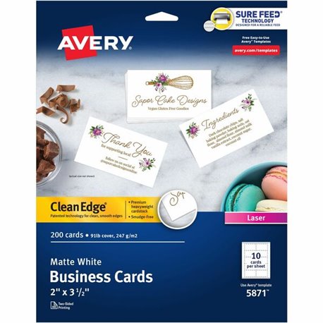Avery Easy Peel White Inkjet Mailing Labels - 1" Width x 4" Length - Permanent Adhesive - Rectangle - Inkjet - White - Paper - 2