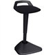 Lorell Pivot Chair - Black Fabric Seat - Square Base - 1 Each