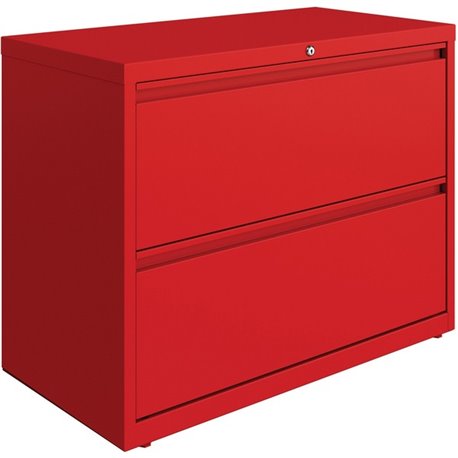 Lorell Fortress Series Lateral File - 36" x 18.6" x 28" - 2 x Drawer(s) for File - Letter, Legal, A4 - Lateral - Hanging Rail, M