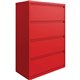 Lorell Fortress Series Lateral File - 36" x 18.8" x 52.5" - 4 x Drawer(s) for File - Letter, Legal, A4 - Lateral - Hanging Rail,