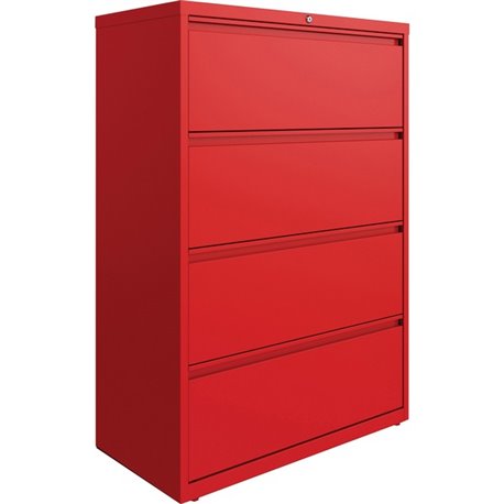 Lorell Fortress Series Lateral File - 36" x 18.8" x 52.5" - 4 x Drawer(s) for File - Letter, Legal, A4 - Lateral - Hanging Rail,