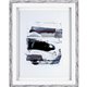 Lorell Abstract II Framed Artwork - 27.50" x 35.50" Frame Size - 1 Each - Black, White