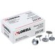 Lorell 5/16" Long Thumb Tacks - 0.31" Shank - 0.38" Head - for Schedule, Wall - 100 / Pack - Silver - Nickel Plated Steel