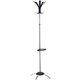 Alba Chrome Coat Stand - 10 Pegs - for Coat, Umbrella - Steel - Chrome - 1 Each