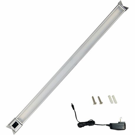 Lorell Under Cabinet Task Light - 7 W LED Bulb - Adjustable Angle - 420 lm Lumens - Undercabinet Mountable - Silver - for Cabine