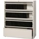 Lorell Fortress Lateral File with Roll-Out Shelf - 42" x 18.6" x 52.5" - 4 x Drawer(s) for File - Legal, A4, Letter - Heavy Duty