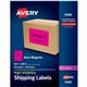 Avery Neon Shipping Labels, 5-1/2" x 8-1/2" , 200 Labels (5948) - 5 1/2" Width x 8 1/2" Length - Permanent Adhesive - Rectangle 