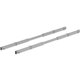 Lorell Adjustable Crossbar Set - 67" Width - Silver