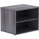 Lorell Relevance Series Storage Cabinet Credenza w/No Doors - 29.5" x 22"23.1" - 2 Shelve(s) - Finish: Weathered Charcoal, Lamin