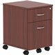 Lorell Relevance Series 2-Drawer File Cabinet - 15.8" x 19.9"22.9" - 2 x File, Box Drawer(s) - Finish: Mahogany Laminate