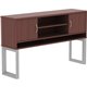 Lorell Relevance Series Freestanding Hutch - 59" x 15"36" - 3 Shelve(s) - Finish: Mahogany, Laminate