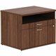 Lorell Relevance Series 2-Drawer File Cabinet Credenza w/Open Shelf - 29.5" x 22"23.1" - 2 x File, Storage Drawer(s) - Finish: W