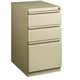 Lorell 20" Box/Box/File Mobile File Cabinet with Full-Width Pull - 15" x 20" x 27.8" - Letter - Ball-bearing Suspension, Securit