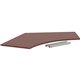 Lorell Relevance Series Curve Worksurface for 120 Workstations - For - Table TopMahogany Rectangle Top - Contemporary Style - 47